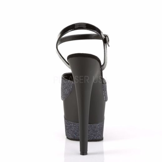 Product image of Pleaser Adore-709-2G Black Multi Glitter/Black Multi Glitter, 7 inch (17.8 cm) Heel, 2 3/4 inch (7 cm) Platform Sandal Shoes