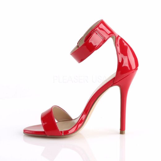 Product image of Pleaser Amuse-10 Red Patent, 5 inch (12.7 cm) Heel, Sandal Shoes