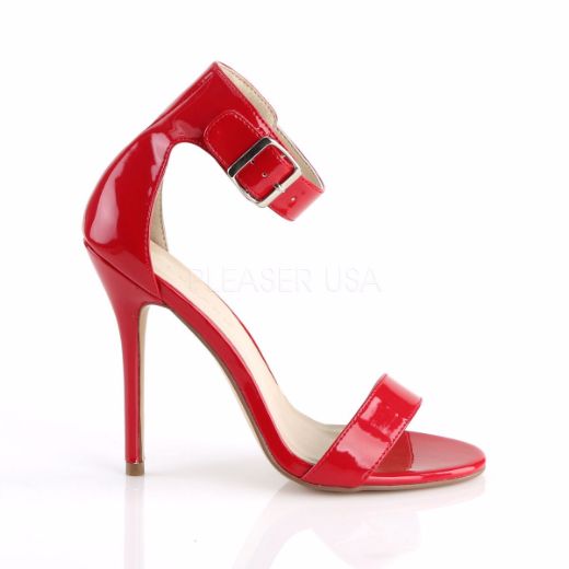 Product image of Pleaser Amuse-10 Red Patent, 5 inch (12.7 cm) Heel, Sandal Shoes