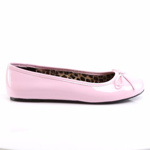 Product image of Pleaser Pink Label Anna-01 Baby Pink Patent, Flat Flat Shoes