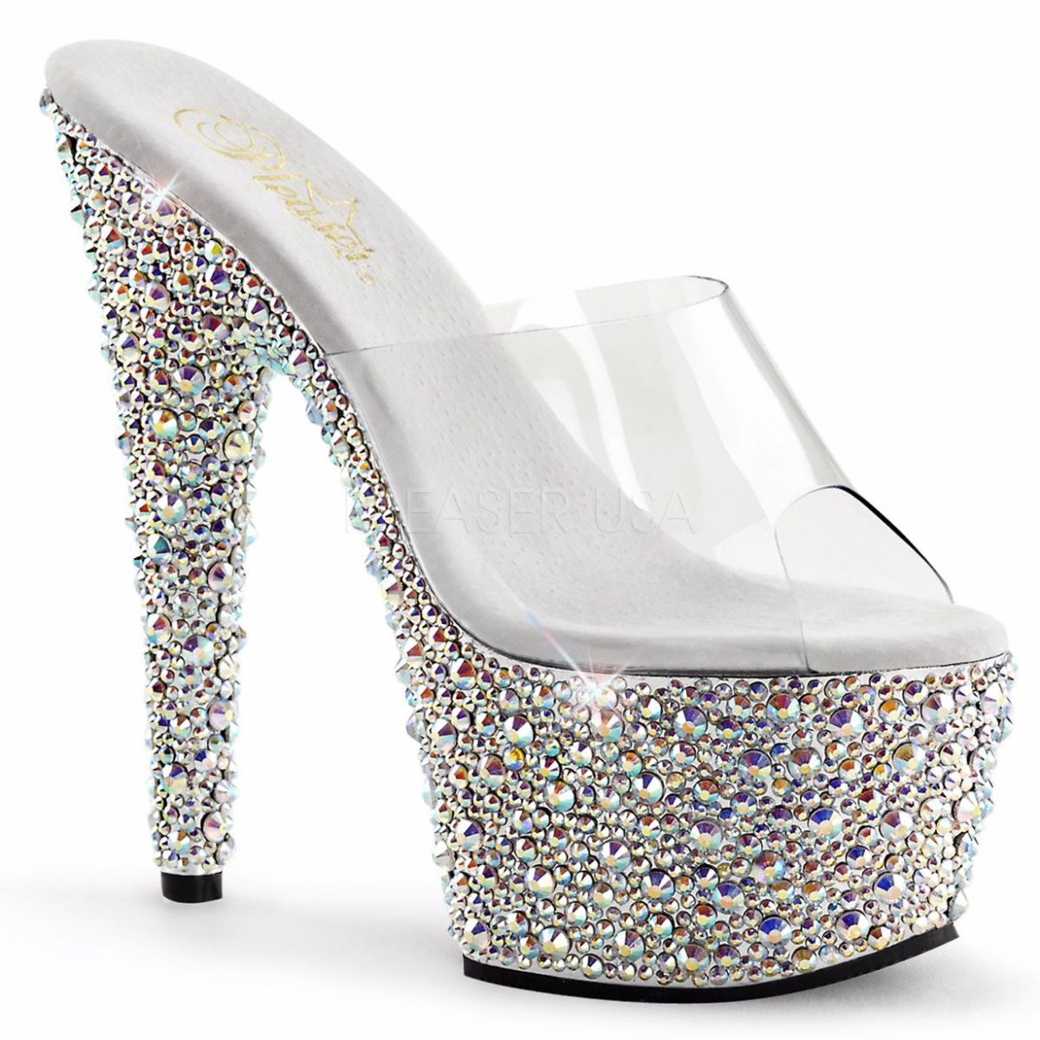 Platform hot sale rhinestone shoes