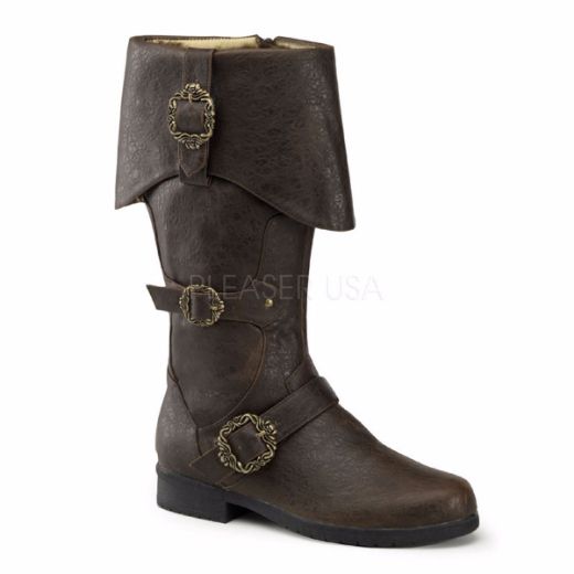 Product image of Funtasma Carribean-299 Brown Distressed Pu Knee High Boot