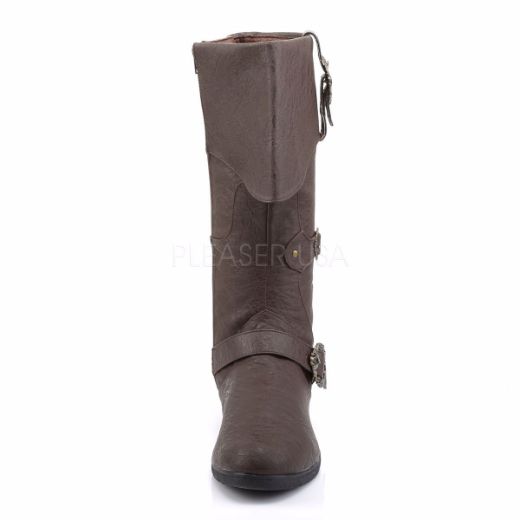 Product image of Funtasma Carribean-299 Brown Distressed Pu Knee High Boot