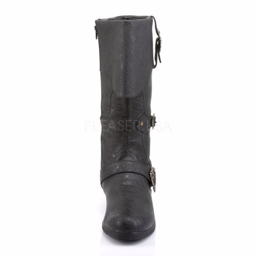 Product image of Funtasma Carribean-299 Black Distressed Pu Knee High Boot