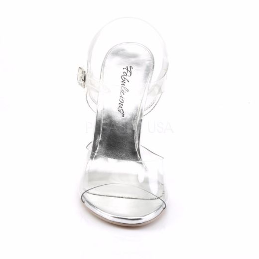 Product image of Fabulicious Clearly-408 Clear Lucite, 4 1/2 inch (11.4 cm) Heel Sandal Shoes