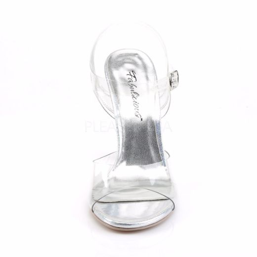 Product image of Fabulicious Clearly-408Mg Clear Lucite, 4 1/2 inch (11.4 cm) Heel Sandal Shoes