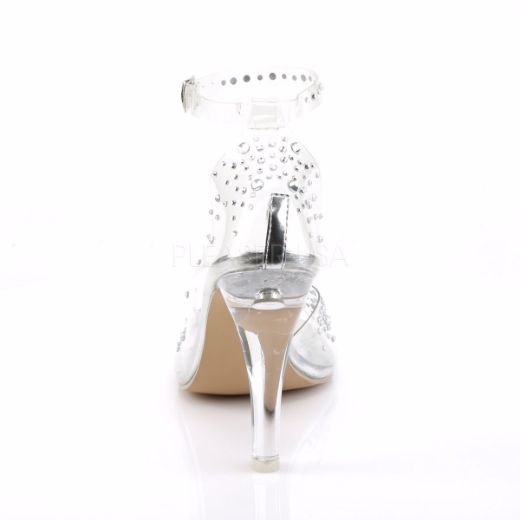 Product image of Fabulicious Clearly-430Rs Clear Lucite, 4 1/2 inch (11.4 cm) Heel, 1/4 inch (0.6 cm) Platform Sandal Shoes