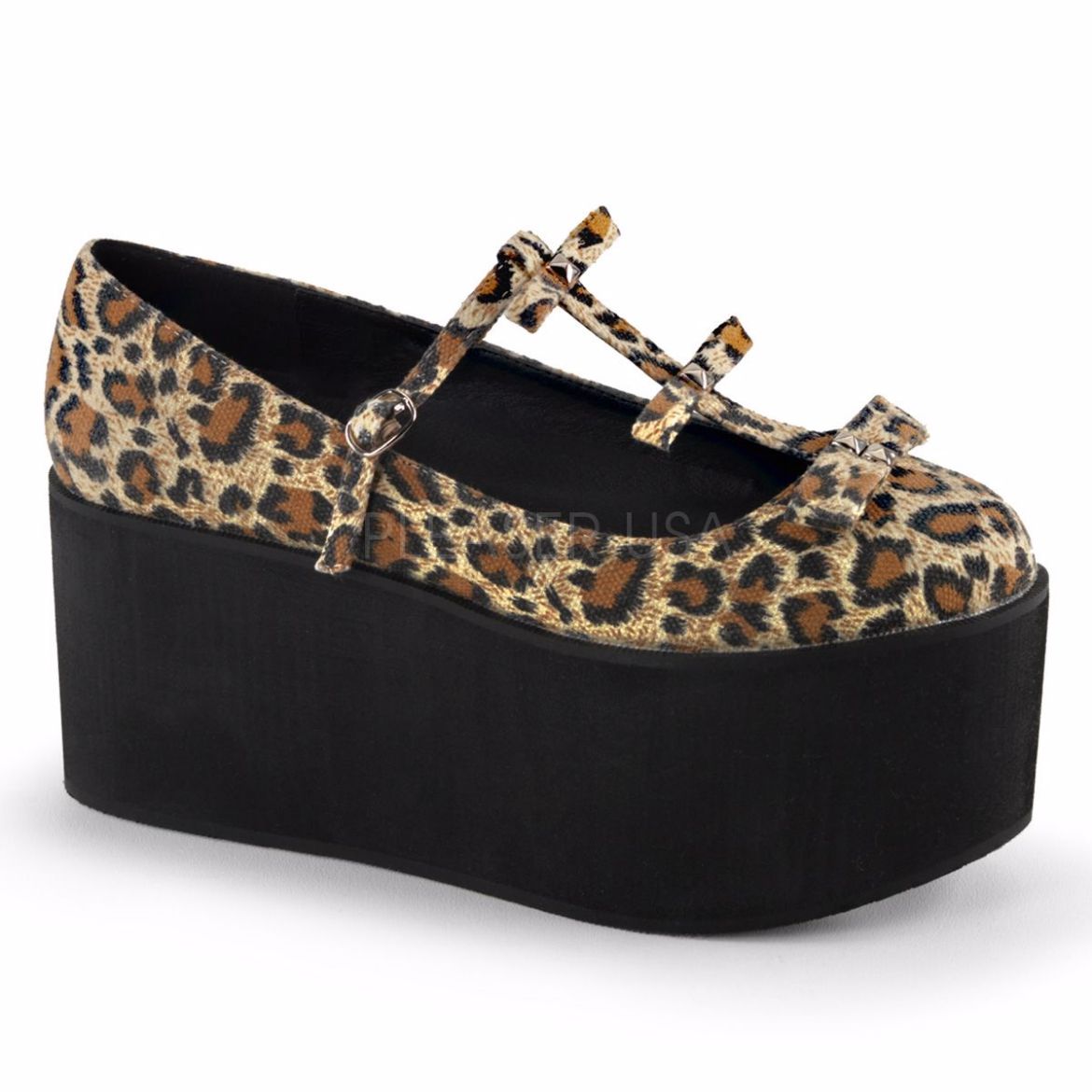 animal print platform shoes