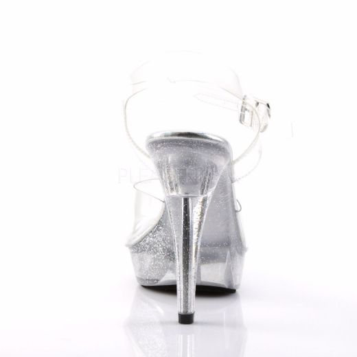 Product image of Fabulicious Cocktail-508Mg Clear/Clear, 5 inch (12.7 cm) Heel, 1 inch (2.5 cm) Platform Sandal Shoes