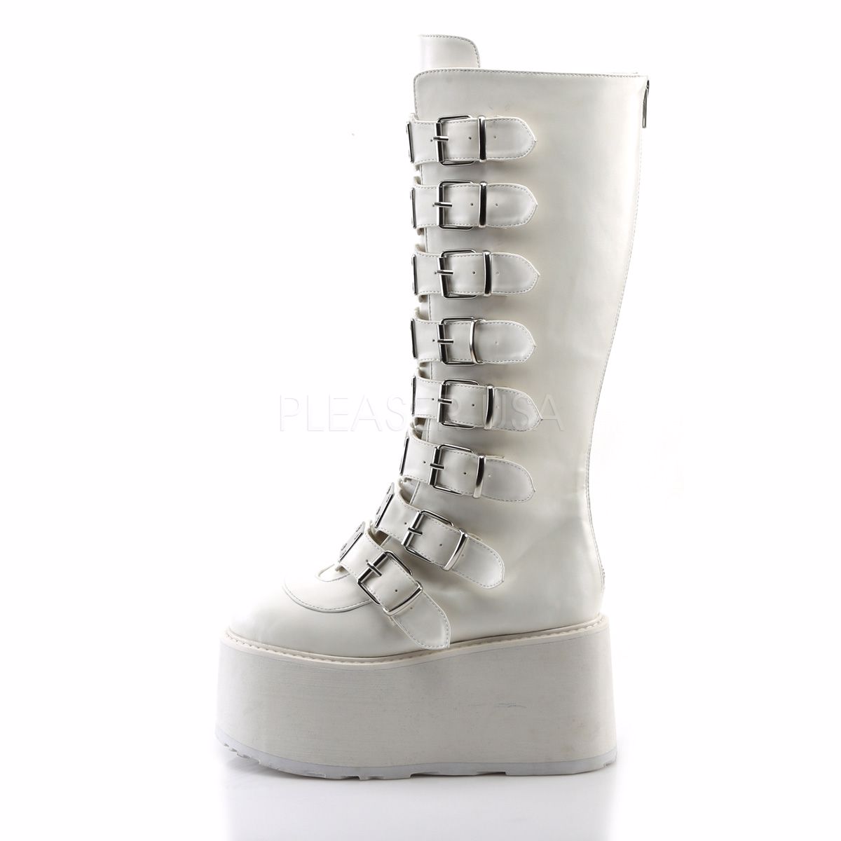 damned 318 knee high platform boot