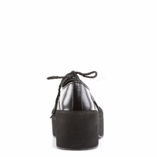 Product image of Demonia Dank-101 Black Vegan Leather, 3 1/4 inch Platform Court Pump Shoes
