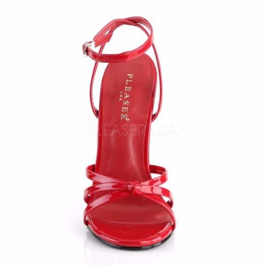 Product image of Devious Domina-108 Red Patent, 6 inch (15.2 cm) Heel Sandal Shoes