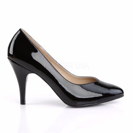 Product image of Pleaser Pink Label Dream-420 Black Patent, 4 inch (10.2 cm) Heel Court Pump Shoes