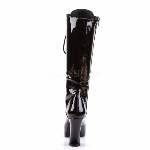 Product image of Funtasma Exotica-2020 Black Patent, 4 inch (10.2 cm) Heel, 1 1/2 inch (3.8 cm) Platform Knee High Boot