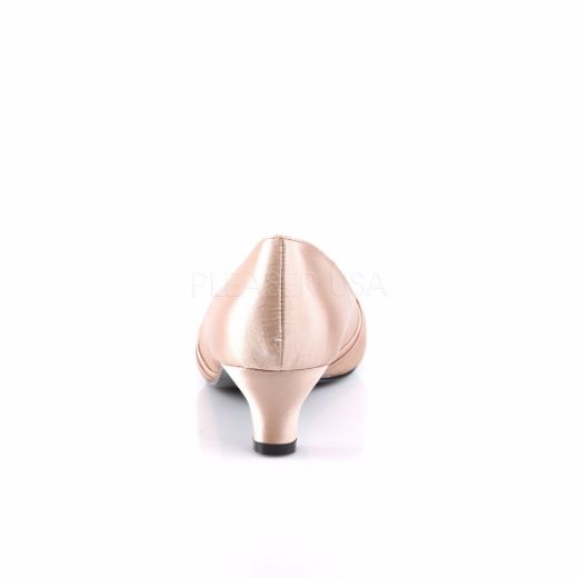 Product image of Pleaser Pink Label Fab-422 Blush Satin, 2 inch (5.1 cm) Heel Court Pump Shoes