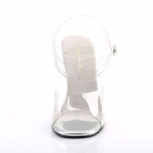 Product image of Fabulicious Gala-08Dm Clear/Silver Multi Rhinestone, 4 1/2 inch (11.4 cm) Heel Sandal Shoes