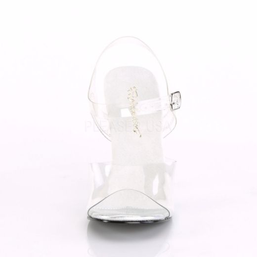 Product image of Fabulicious Gala-08Mg Clear/Clear, 4 1/2 inch (11.4 cm) Heel Sandal Shoes