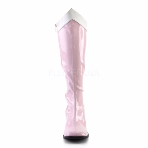 Light pink 2025 gogo boots