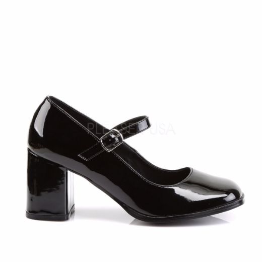 Product image of Funtasma Gogo-50 Black Patent, 3 inch (7.6 cm) Heel Court Pump Shoes