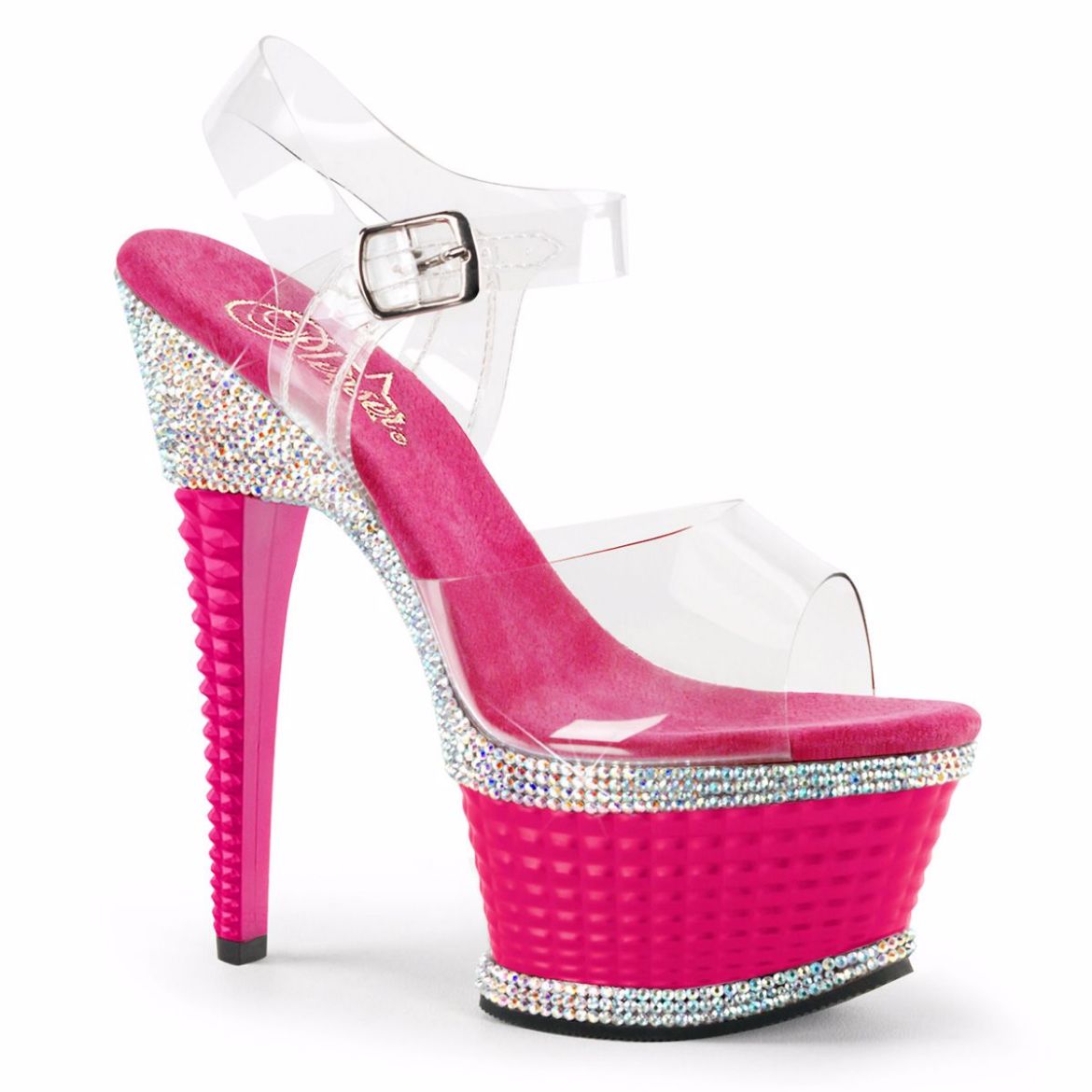 Pink pleaser hot sale heels