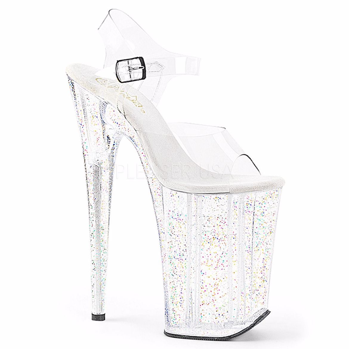 20cm/8-inch steel pipe dance shoes party platform women's sandals high heels  | eBay
