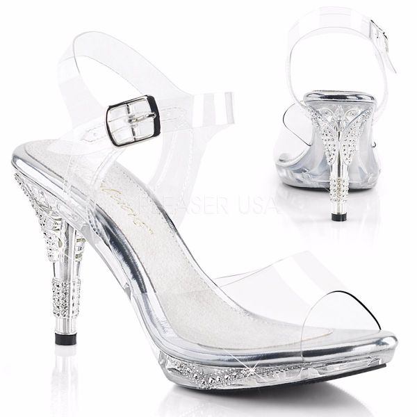 Clear shoes hotsell 3 inch heels