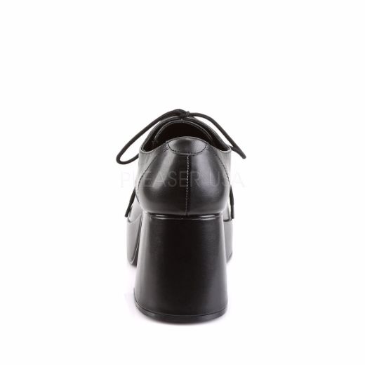 Product image of Funtasma Jazz-02 Black Pu, 3 1/2 inch (8.9 cm) Heel, 1 1/2 inch (3.8 cm) Platform Court Pump Shoes