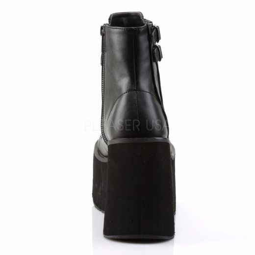 Product image of Demonia Kera-21 Black Vegan Leather, 4 1/2 inch Platform Ankle Boot