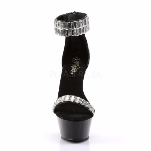 Product image of Pleaser Kiss-269Rs Black/Black, 6 inch (15.2 cm) Heel, 1 3/4 inch (4.4 cm) Platform Sandal Shoes