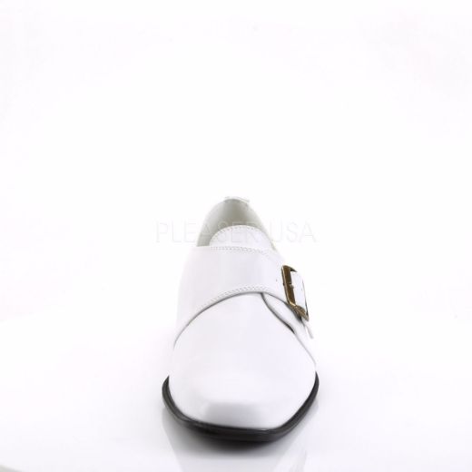 Product image of Funtasma Loafer-12 White Pu, 1 1/2 inch (3.8 cm) Heel Court Pump Shoes