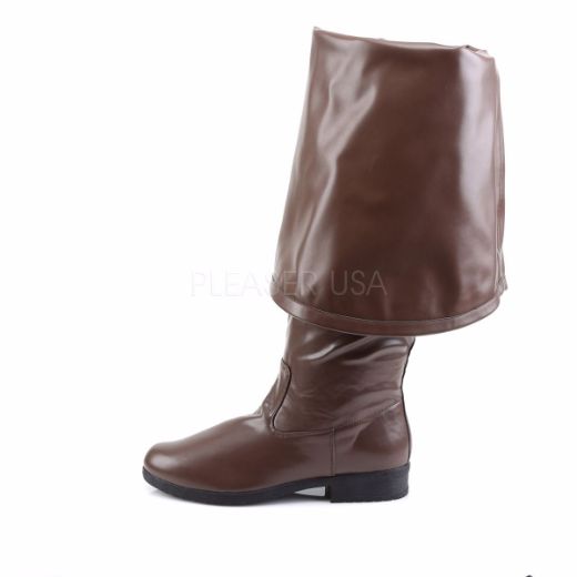 Product image of Funtasma Maverick-2045 Brown Pu, 1 1/2 inch (3.8 cm) Heel Knee High Boot