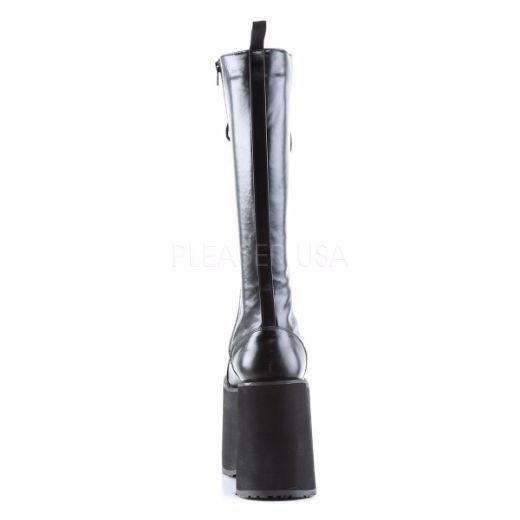 Product image of Demonia Mega-602 Black Pu, 5 3/4 inch Platform Knee High Boot