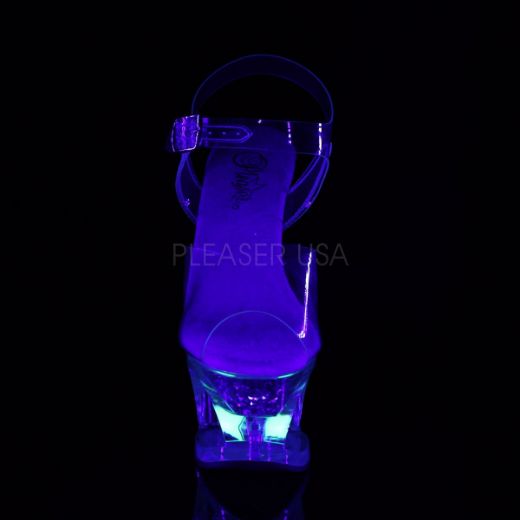Product image of Pleaser Moon-708Rss Clear/Clear, 7 inch (17.8 cm) Heel, 2 3/4 inch (7 cm) Platform Sandal Shoes