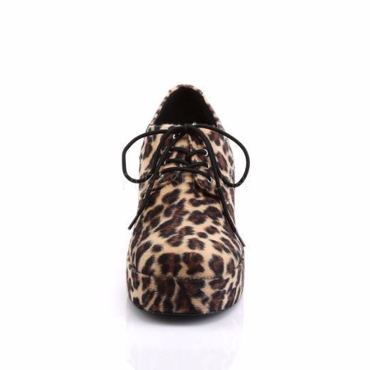 Product image of Funtasma Pimp-02 Cheetah Fur, 3 1/2 inch (8.9 cm) Heel, 1 1/2 inch (3.8 cm) Platform Court Pump Shoes