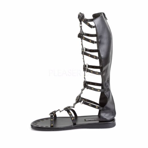 Product image of Funtasma Roman-15 Black Pu Sandal Shoes