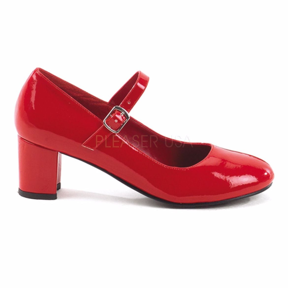 Product image of Funtasma Schoolgirl-50 Red Patent, 2 inch (5.1 cm) Heel Court Pump Shoes