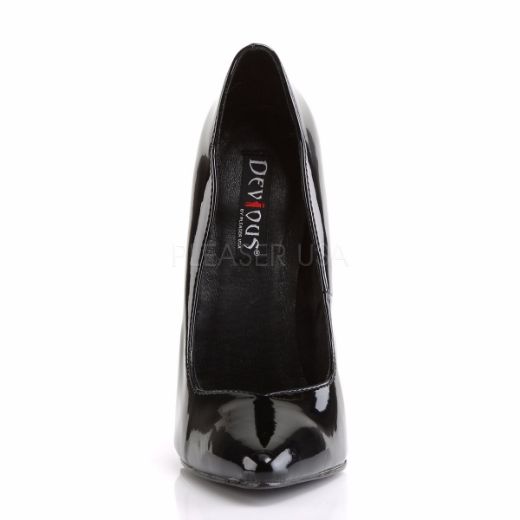 Product image of Devious Scream-01 Black Patent, 6 inch (15.2 cm) Heel Court Pump Shoes