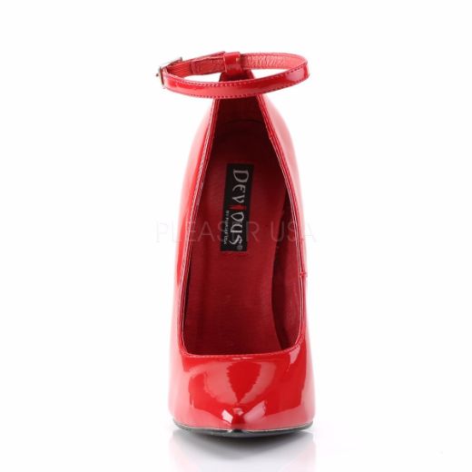 Product image of Devious Scream-12 Red Patent, 6 inch (15.2 cm) Heel Court Pump Shoes