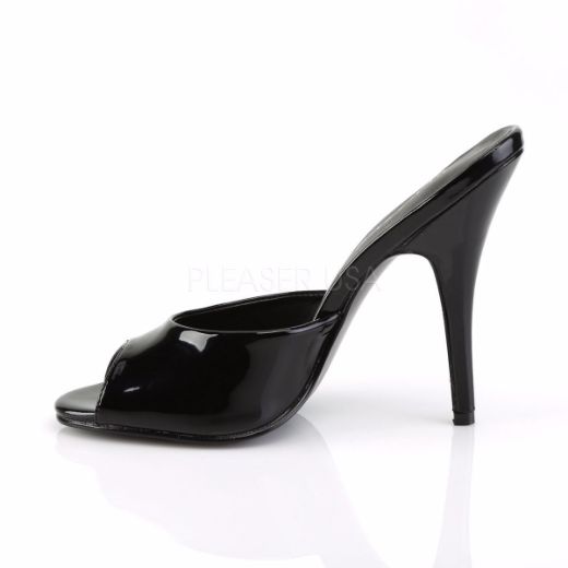 Product image of Pleaser Seduce-101 Black Patent, 5 inch (12.7 cm) Heel Slide Mule Shoes