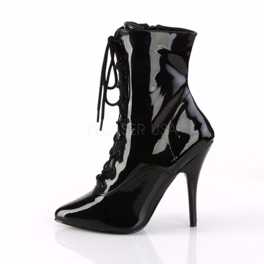 Product image of Pleaser Seduce-1020 Black Patent, 5 inch (12.7 cm) Heel Ankle Boot