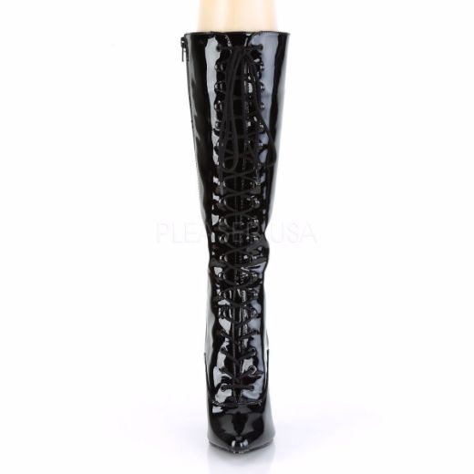Product image of Pleaser Seduce-2020 Black Patent, 5 inch (12.7 cm) Heel Knee High Boot