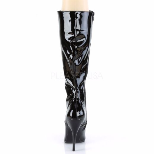 Product image of Pleaser Seduce-2020 Black Patent, 5 inch (12.7 cm) Heel Knee High Boot
