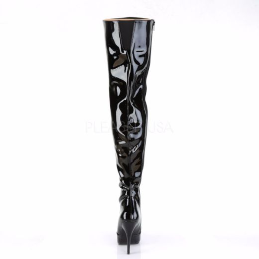 Product image of Pleaser Seduce-3010 Black Patent, 5 inch (12.7 cm) Heel Thigh High Boot