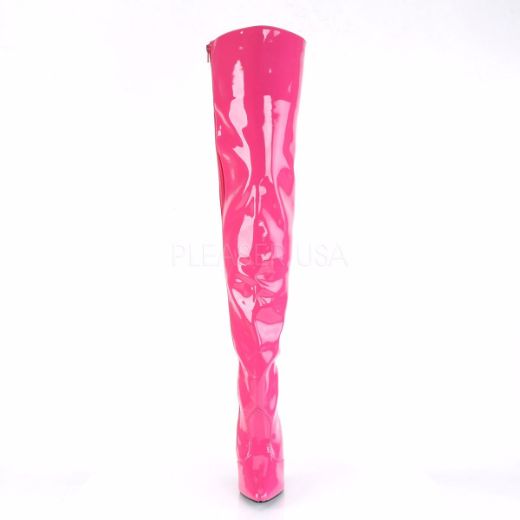 Product image of Pleaser Seduce-3010 Hot Pink Patent, 5 inch (12.7 cm) Heel Thigh High Boot