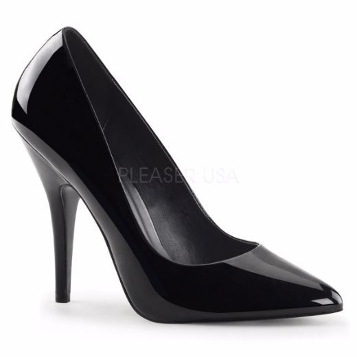 Product image of Pleaser Seduce-420 Black Patent, 5 inch (12.7 cm) Heel Court Pump Shoes