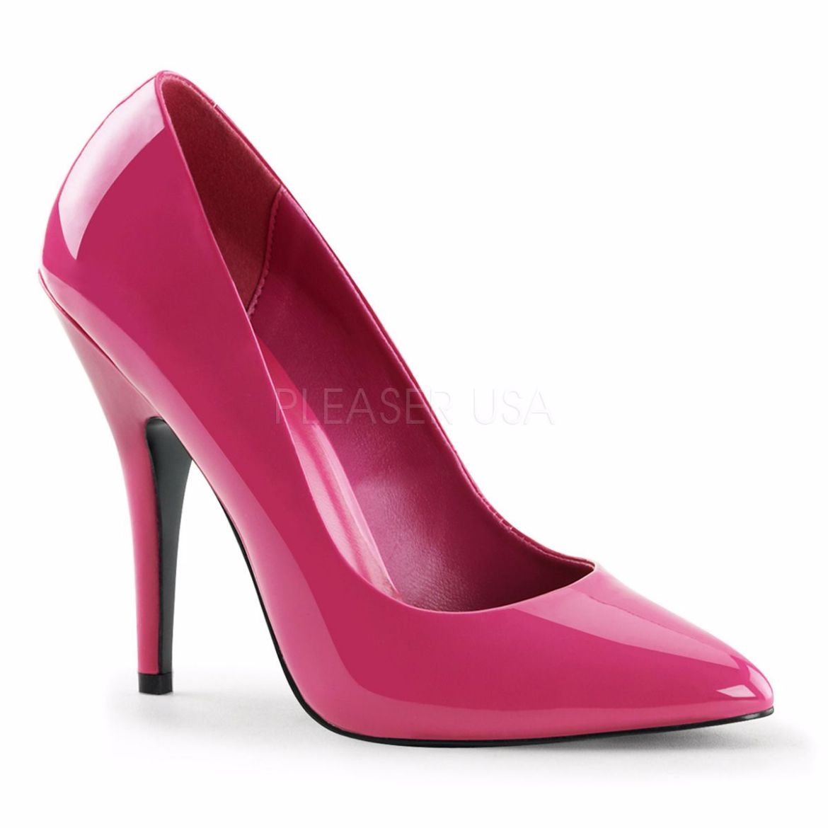 Product image of Pleaser Seduce-420 Hot Pink Patent, 5 inch (12.7 cm) Heel Court Pump Shoes