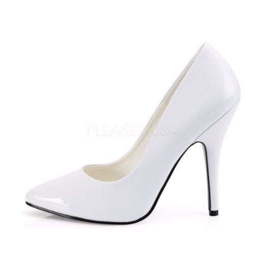 Product image of Pleaser Seduce-420 White Patent, 5 inch (12.7 cm) Heel Court Pump Shoes