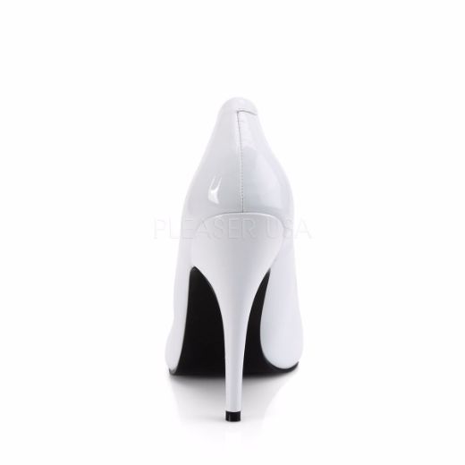 Product image of Pleaser Seduce-420 White Patent, 5 inch (12.7 cm) Heel Court Pump Shoes