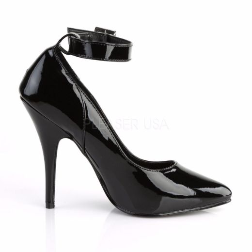 Product image of Pleaser Seduce-431 Black Patent, 5 inch (12.7 cm) Heel Court Pump Shoes