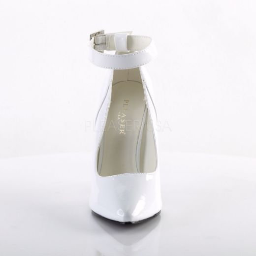 Product image of Pleaser Seduce-431 White Patent, 5 inch (12.7 cm) Heel Court Pump Shoes